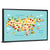 Fruit World Map Wall Art