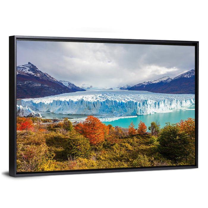 Perito Moreno Glacier, Autumn Wall Art as a framed canvas