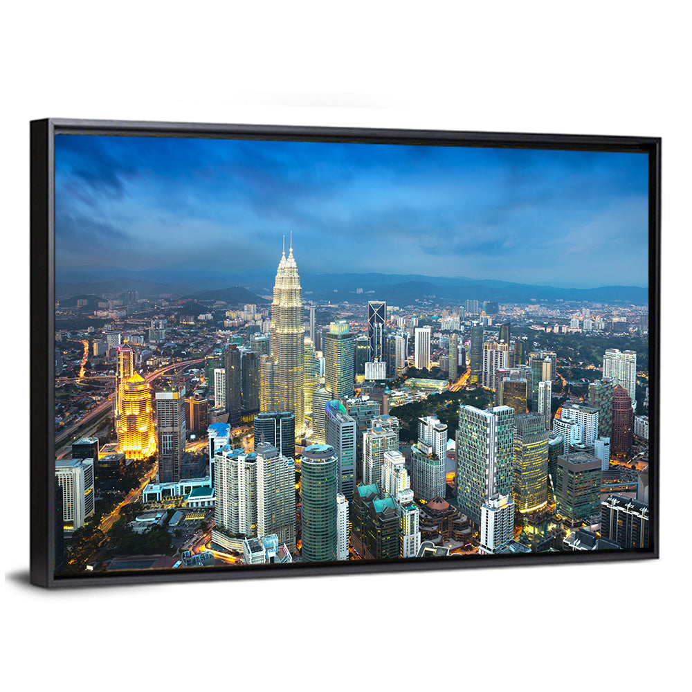 Kuala Lumpur Petronas Towers Skyline Wall Art
