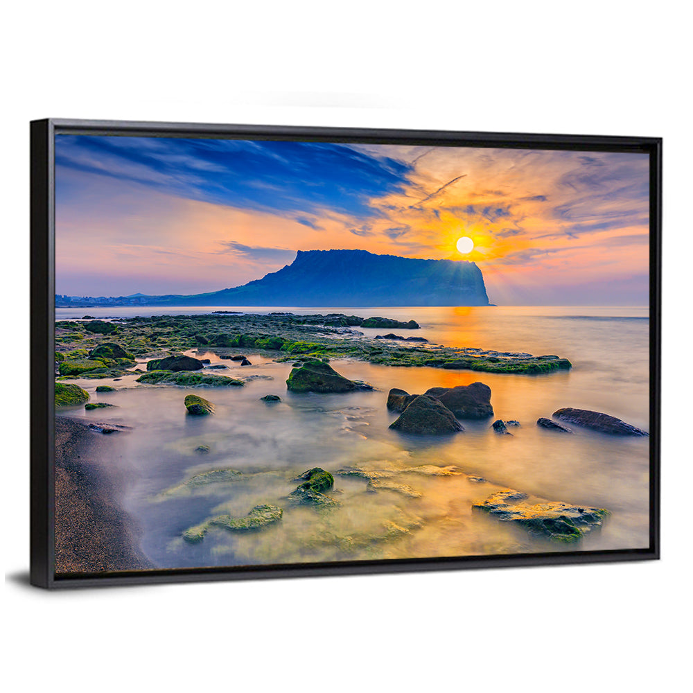 Sunrise Over Seongsan Ilchulbong Wall Art