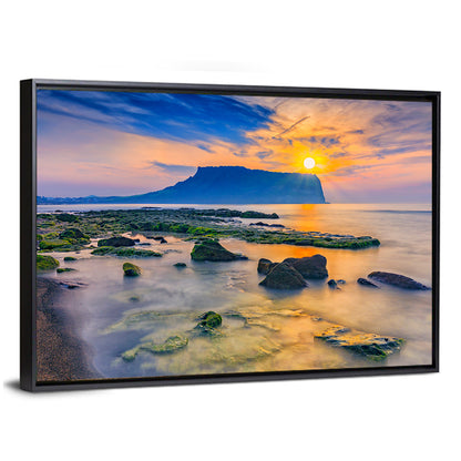 Sunrise Over Seongsan Ilchulbong Wall Art
