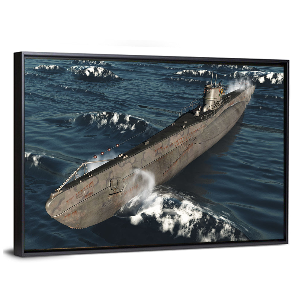 U-99 German Submarine at Sea Wall Art