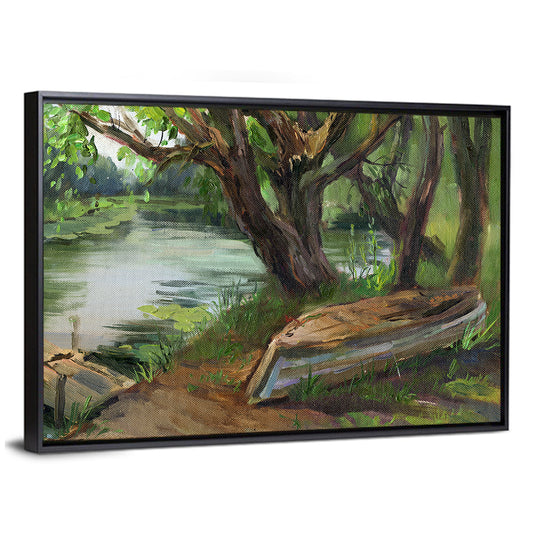 Willows Beside a Quiet River Wall Art