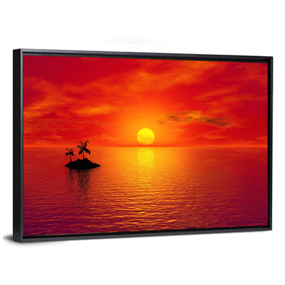 Coconut Island Sunset Wall Art
