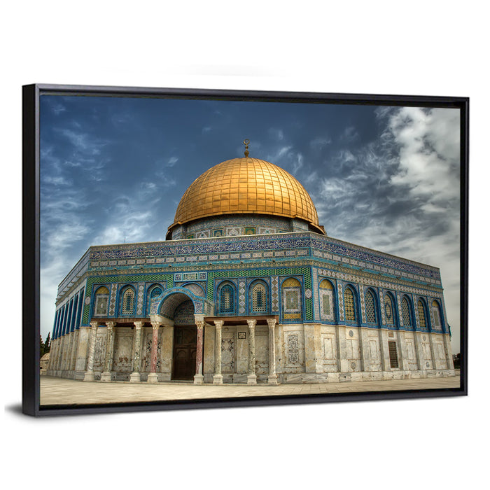 Dome of the Rock, Jerusalem Wall Art as a framed canvas