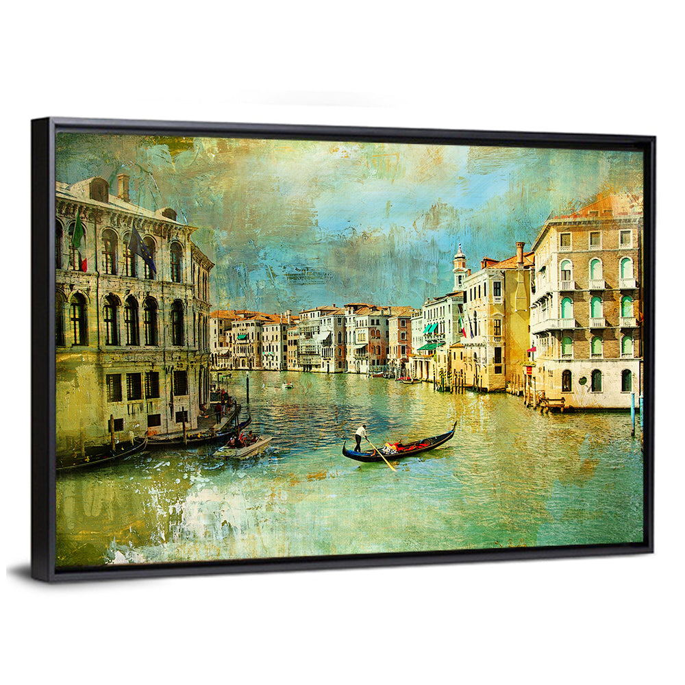 Venice Gondola on the Grand Canal Wall Art