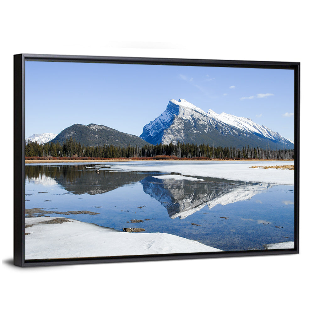 Mount Rundle Reflection at Vermilion Lakes Wall Art