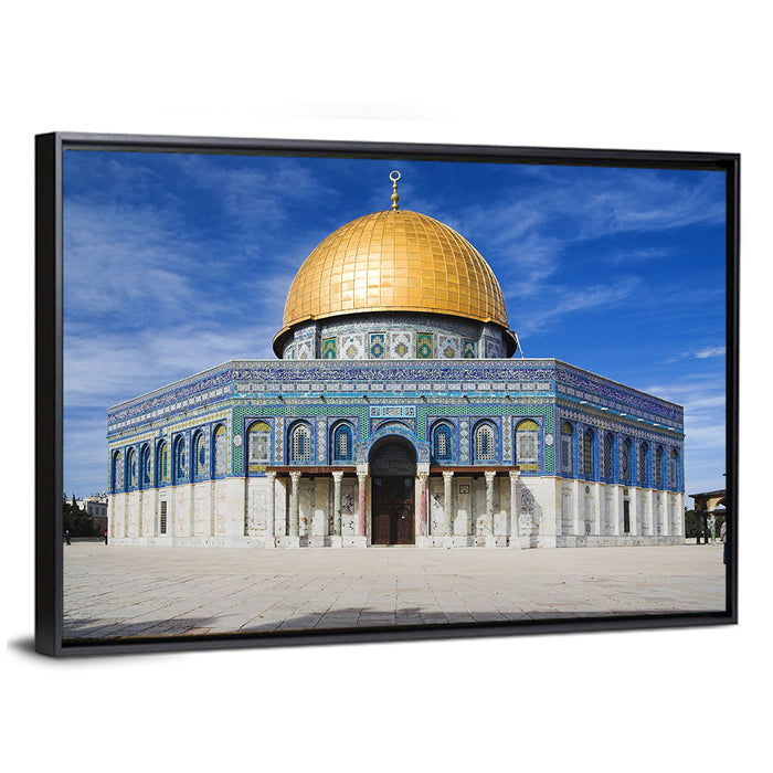 Dome of the Rock, Masjid Al Aqsa Wall Art as a framed canvas