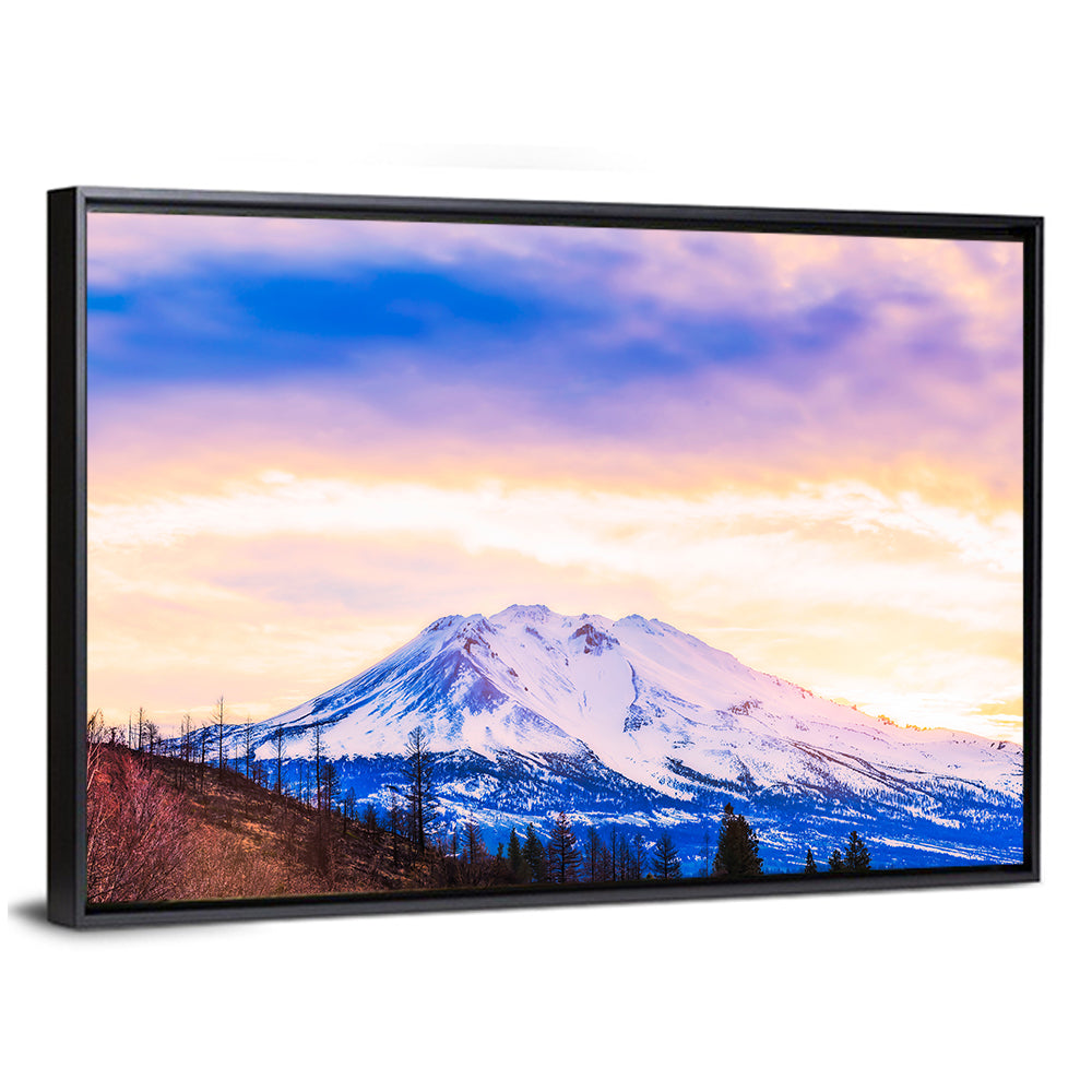 Sunset Over Mount Shesta Wall Art