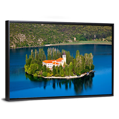 Visovac Monastery on Lake Krka Wall Art