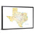 Texas Road Map Wall Art