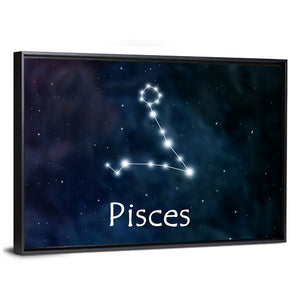 Pisces Horoscope Constellation Wall Art