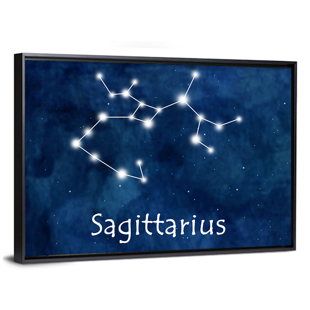 Sagittarius Horoscope Constellation Wall Art