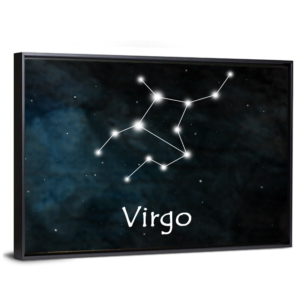 Virgo Constellation Diagram Wall Art