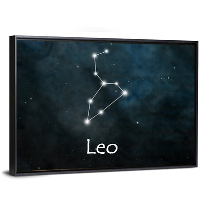 Leo Zodiac Constellation Wall Art