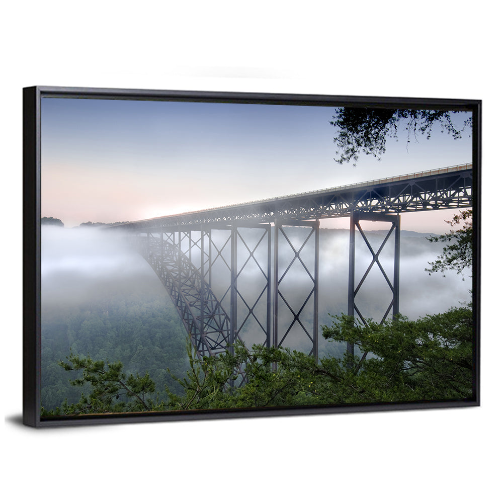 New River Gorge Bridge at Dusk Wall Art