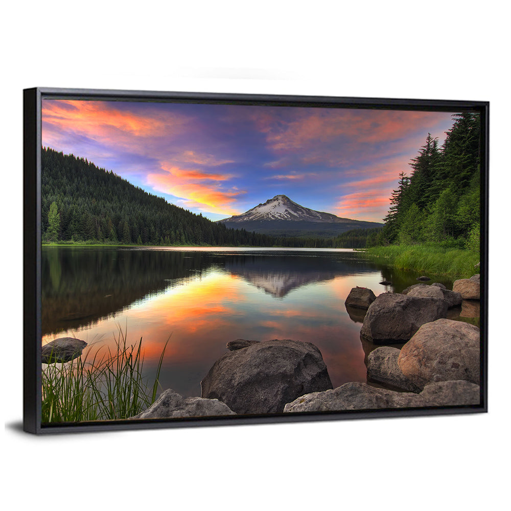 Mount Hood Reflected Over Trillium Lake Wall Art