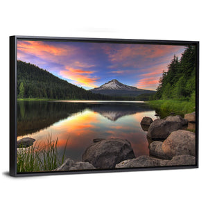 Trillium Lake & Mount Hood Sunset Wall Art