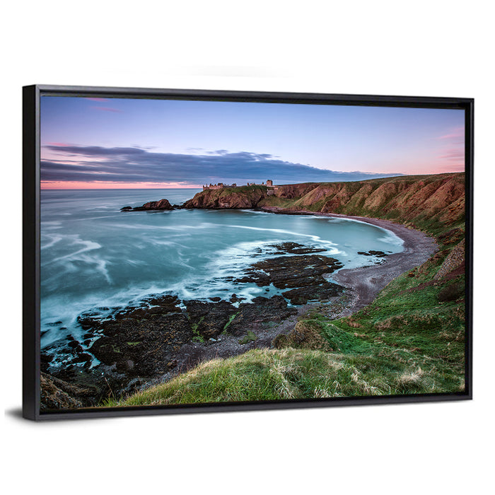 Dunnottar Castle on Stonehaven Cliffs Wall Art as a framed canvas