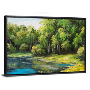 Lake In The Forest Wall Art