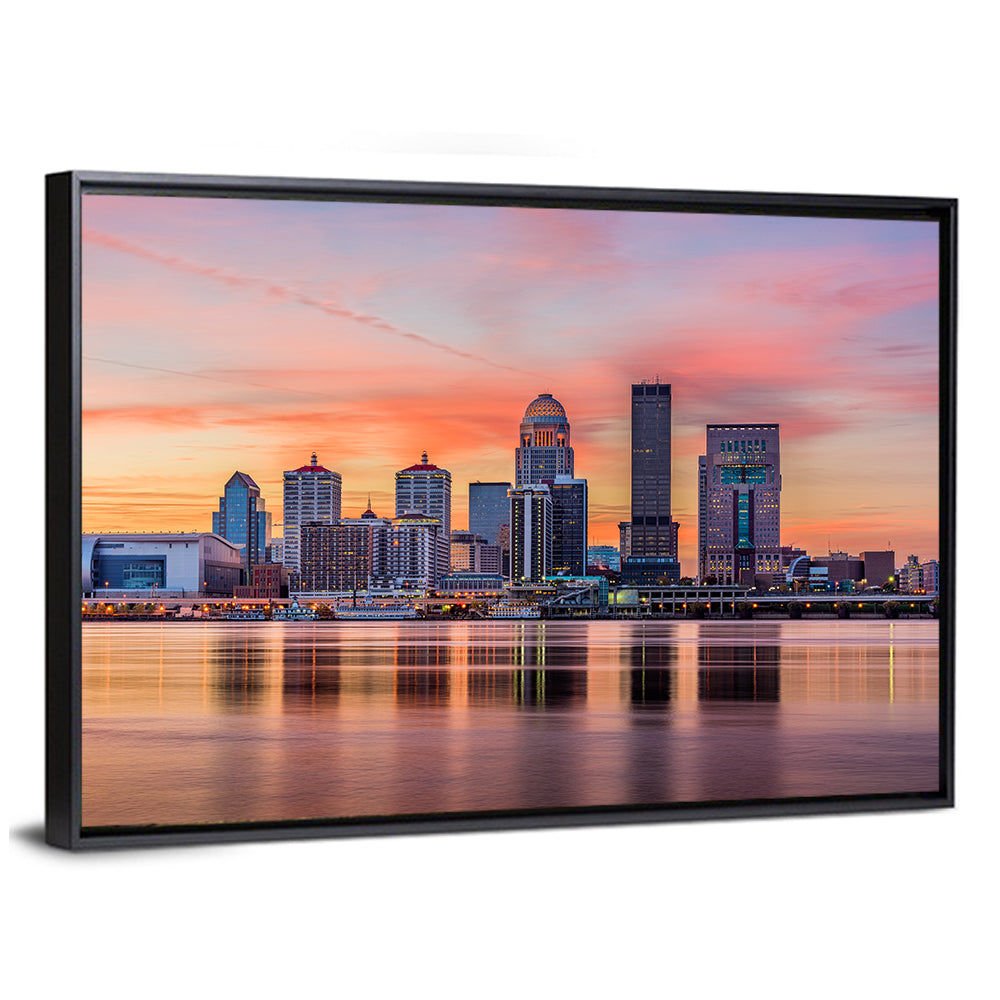 Louisville Skyline at Sunset Wall Art