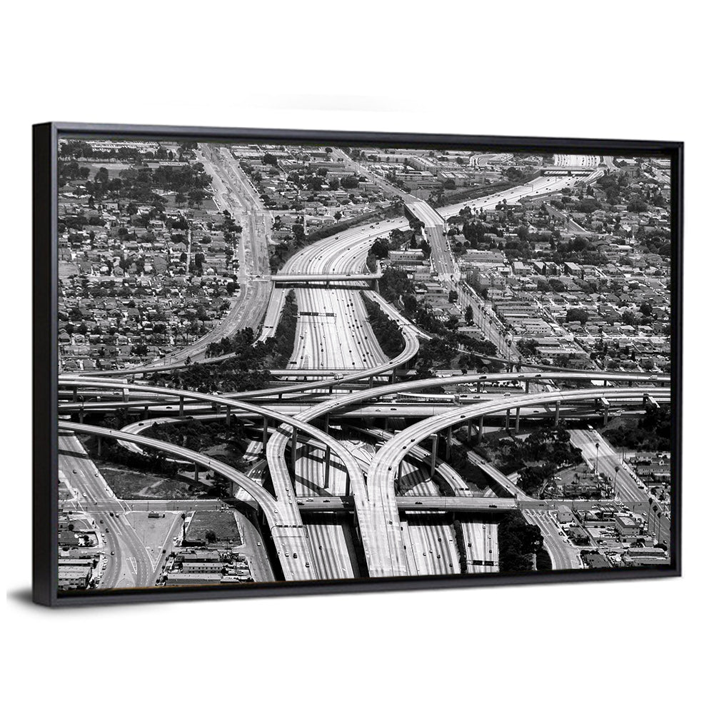 Monochrome La Airport Interchange Wall Art