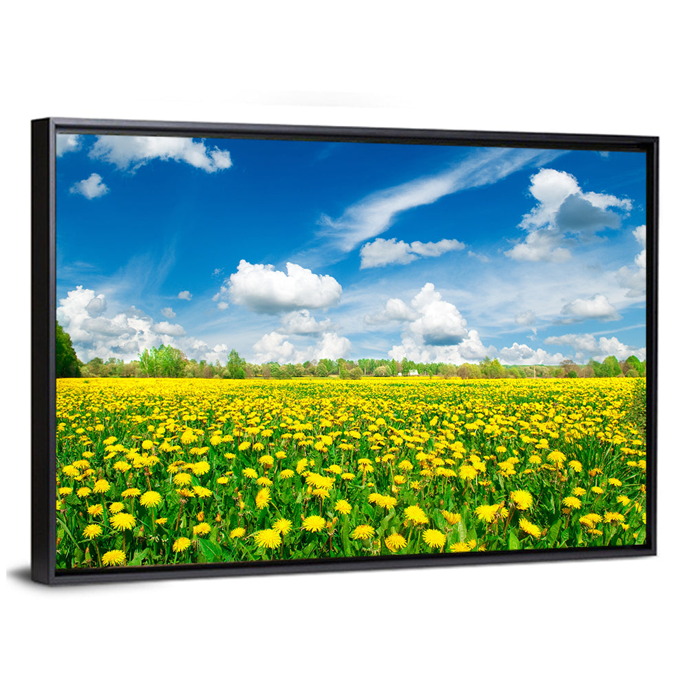 Yellow Dandelion Meadow Wall Art