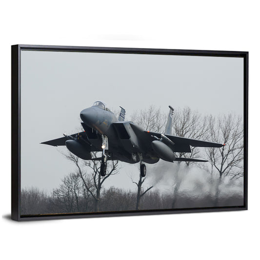 Usaf F-15 Eagle Landing Approach Wall Art