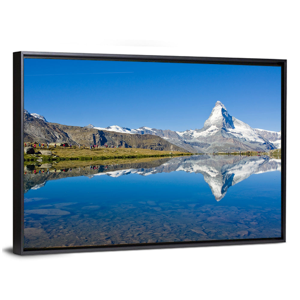 Mass Tourism At The Matterhorn Wall Art