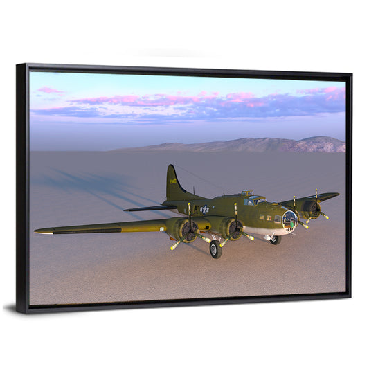 US Four-engine Propeller Bomber Wall Art