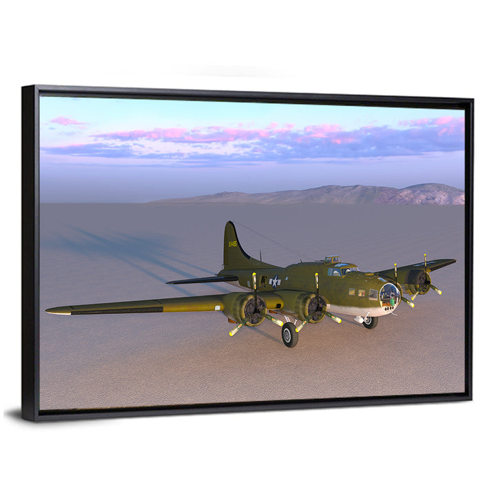 US Four-engine Propeller Bomber Wall Art