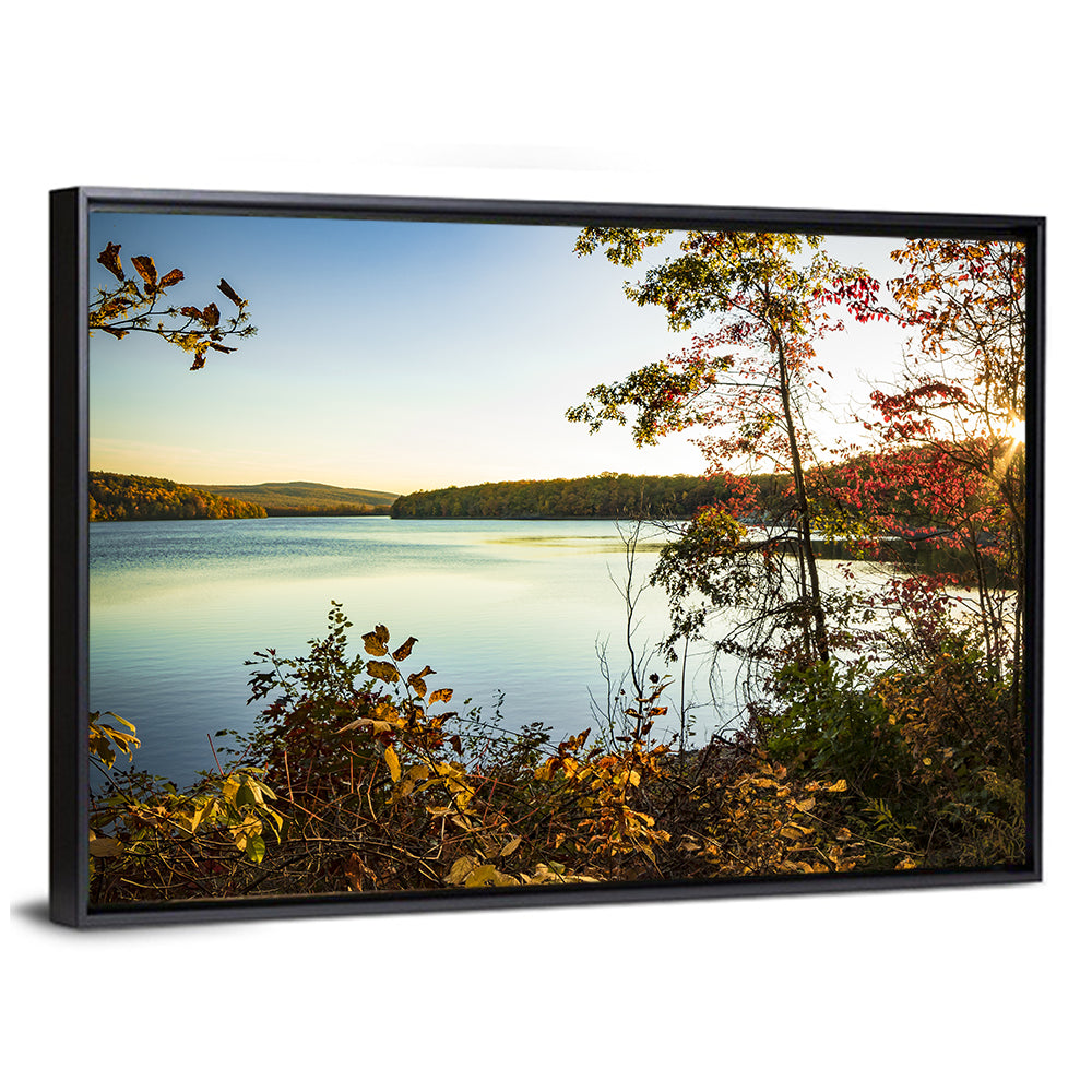 Lake Scranton Autumn Sunset Wall Art