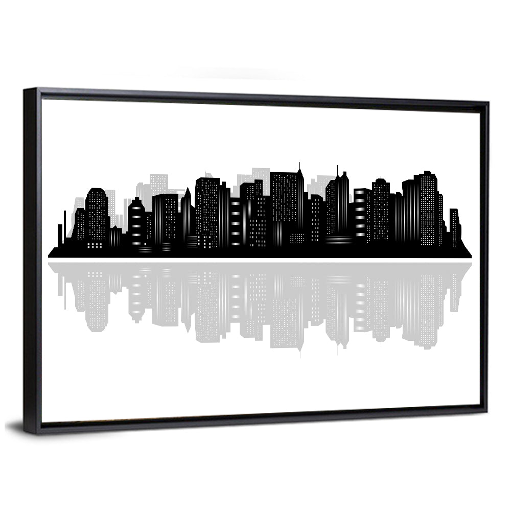 New York Skyline Silhouette Wall Art