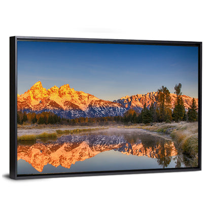 Grand Teton Sunrise Reflection Wall Art