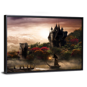 Castle Over Mystery Lake Wall Art