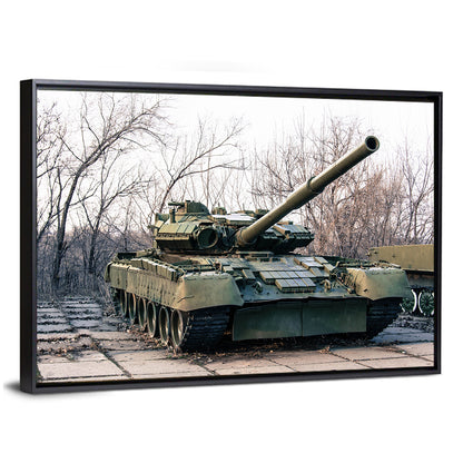 Olive Green Military Tank Wall Art