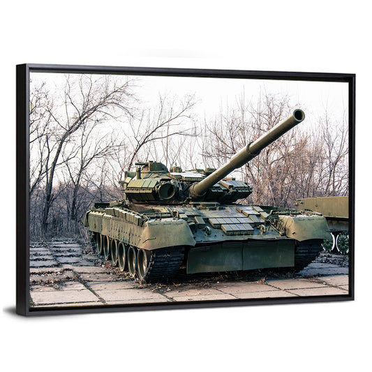 Olive Green Military Tank Wall Art