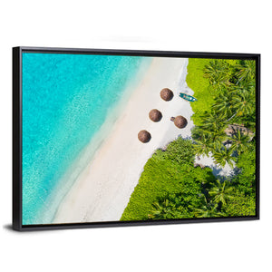 Tropical Maldives Beach Wall Art