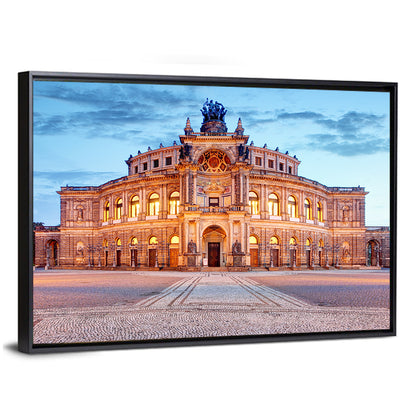 Semperoper Dresden at Twilight Wall Art