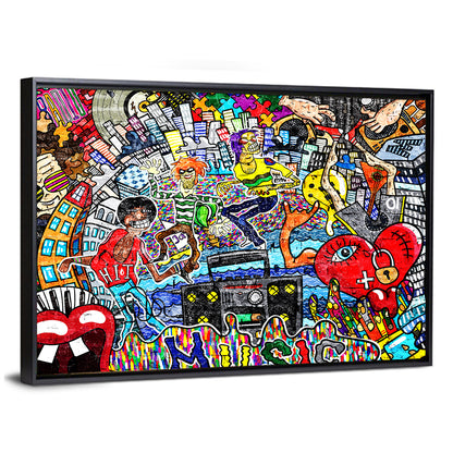 Urban Music Collage Wall Art