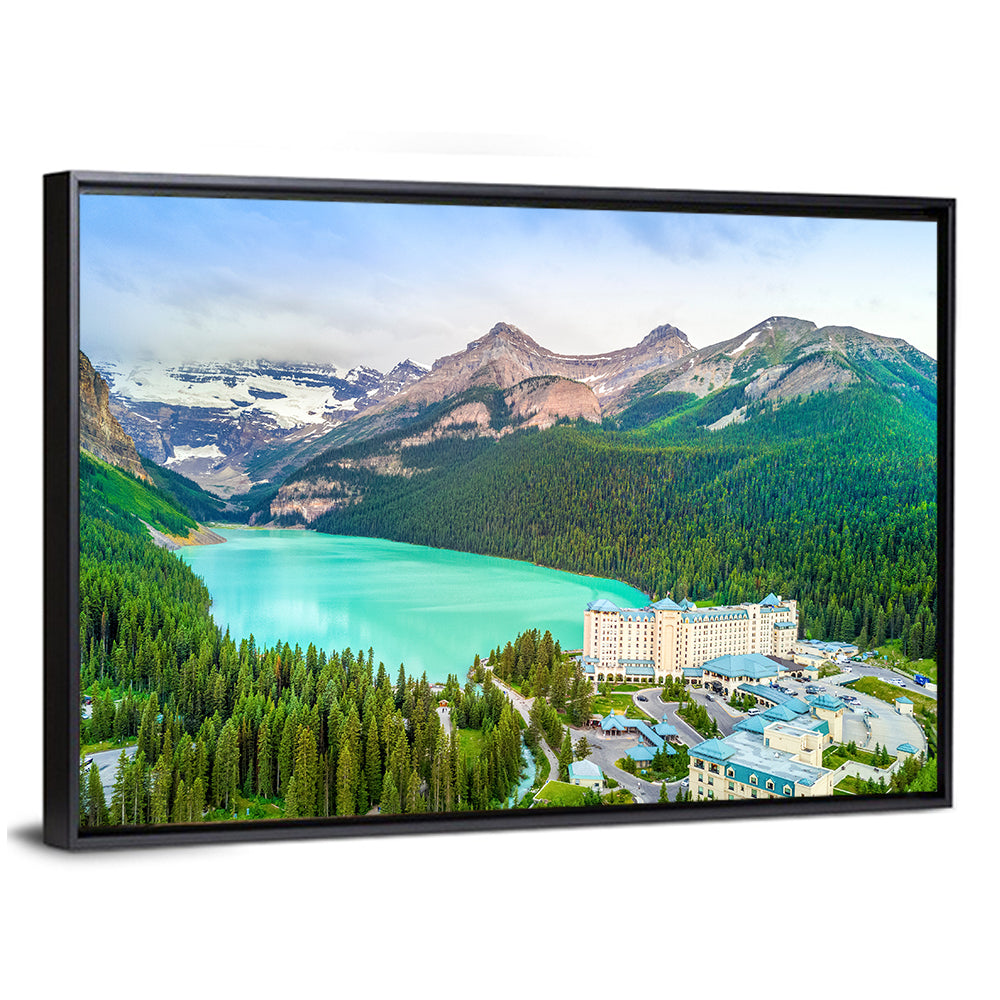 Lake Louise Aerial View Wall Art