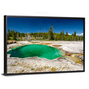 Abyss Pool In Yellowstone National Park Wall Art