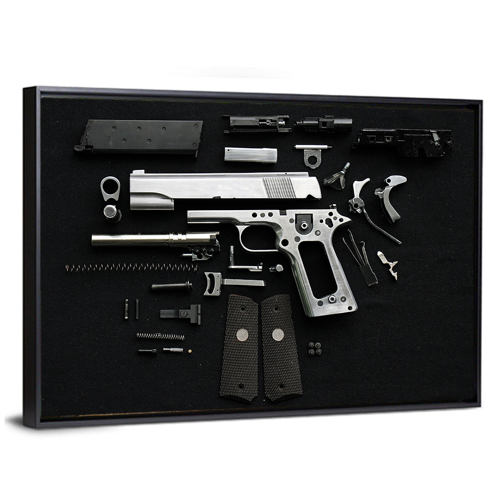 Exploded Pistol Study Wall Art