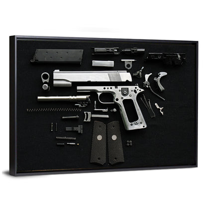 Exploded Pistol Study Wall Art