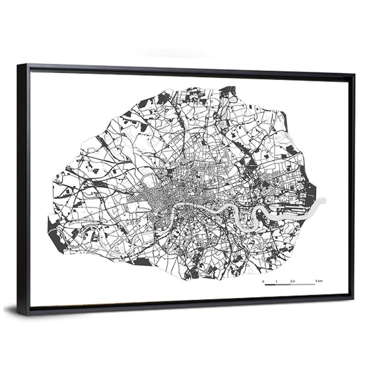London City Map Wall Art