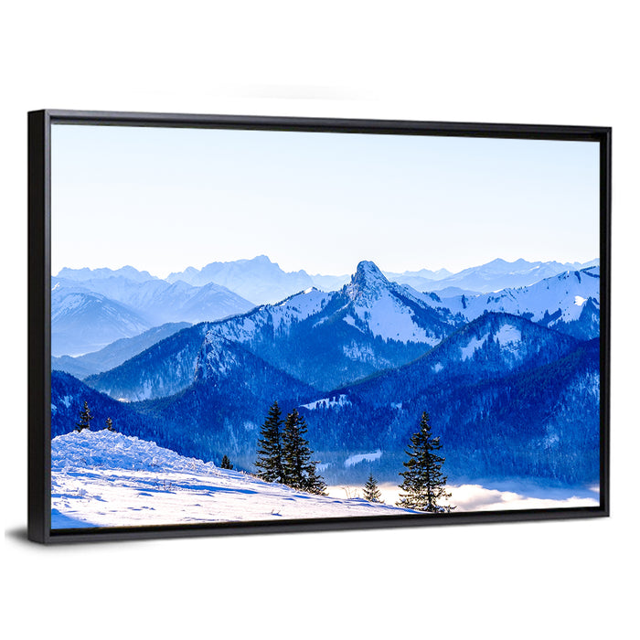 Wallberg Mountain Near Tegernsee Wall Art as a framed canvas
