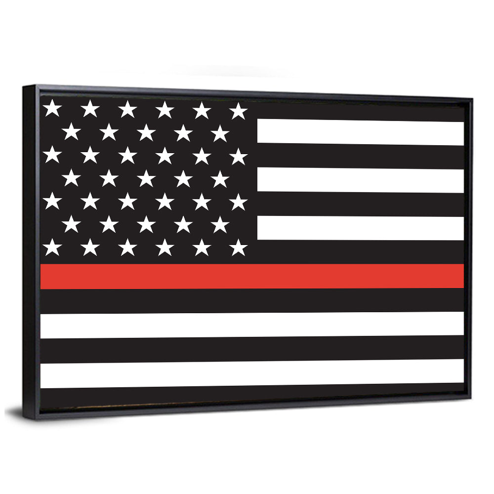 American Flag Minimalist Design Wall Art