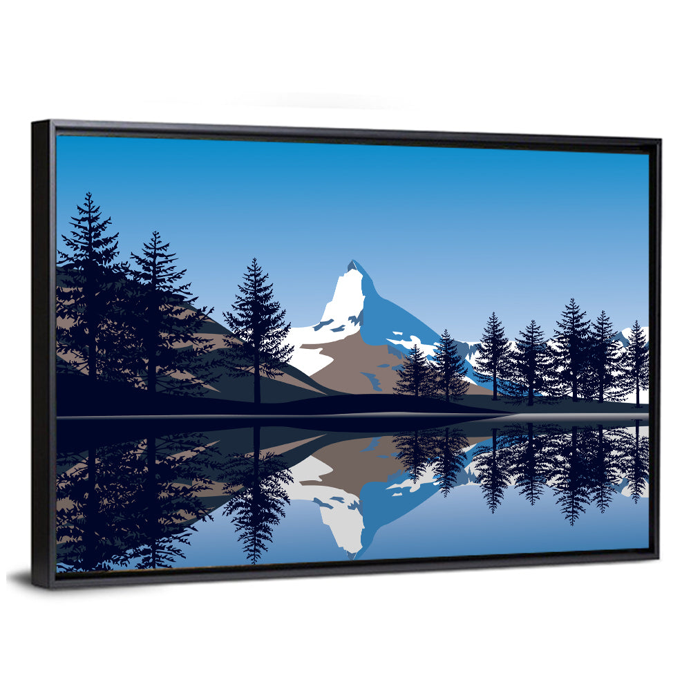 Alpine Lake Under the Matterhorn Wall Art