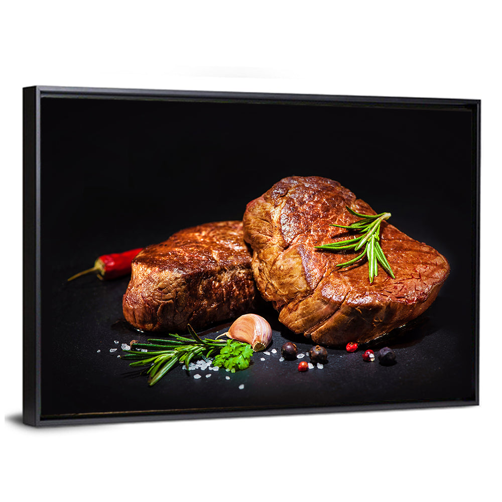 Grilled Beef Fillet Steaks with Rosemary Wall Art