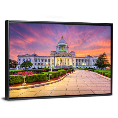 Arkansas State Capitol at Sunset Wall Art
